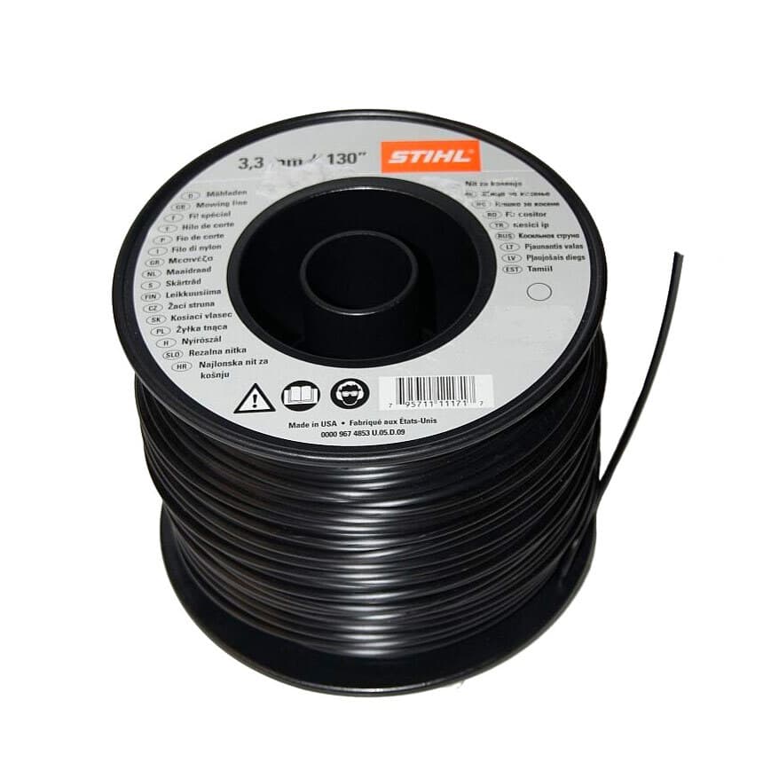 Струна 3,3 мм х 142 м STIHL круглого сечения, чёрный