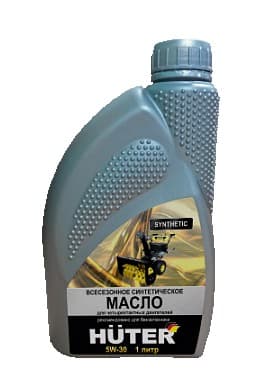 Масло моторное 5W-30 синтетическое для четырёхтактных двигателей, для техники Huter, 1л. 73/8/1/2
