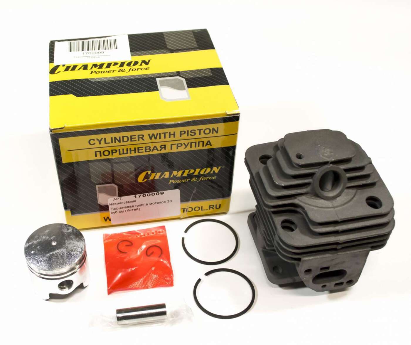 Поршневая группа для мотокос 33 куб. см. IGP 1700009