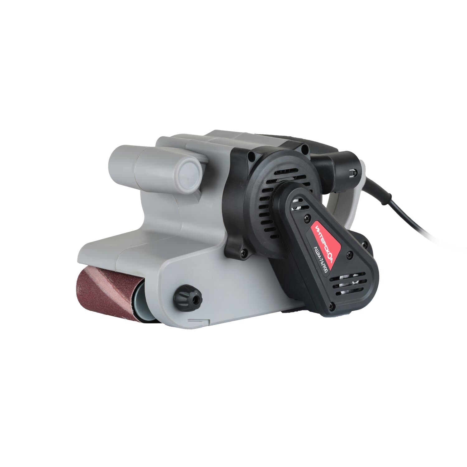 Ленточная шлифмашина ЛШМ-76/900 (900Вт, лента 76х533мм, 230м/мин, 3,3кг, коробка) ИНТЕРСКОЛ