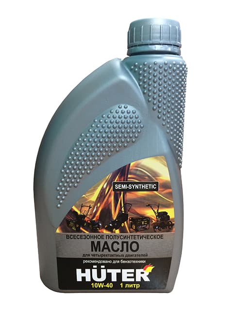 Масло моторное 10W-40 полусинтетическое для четырёхтактных двигателей, для техники Huter, 1л. 73/8/1/1